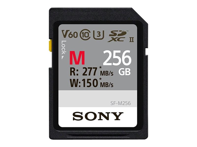 Sony SF-M Series SF-M256 - flash memory card - 256 GB - SDXC UHS-II