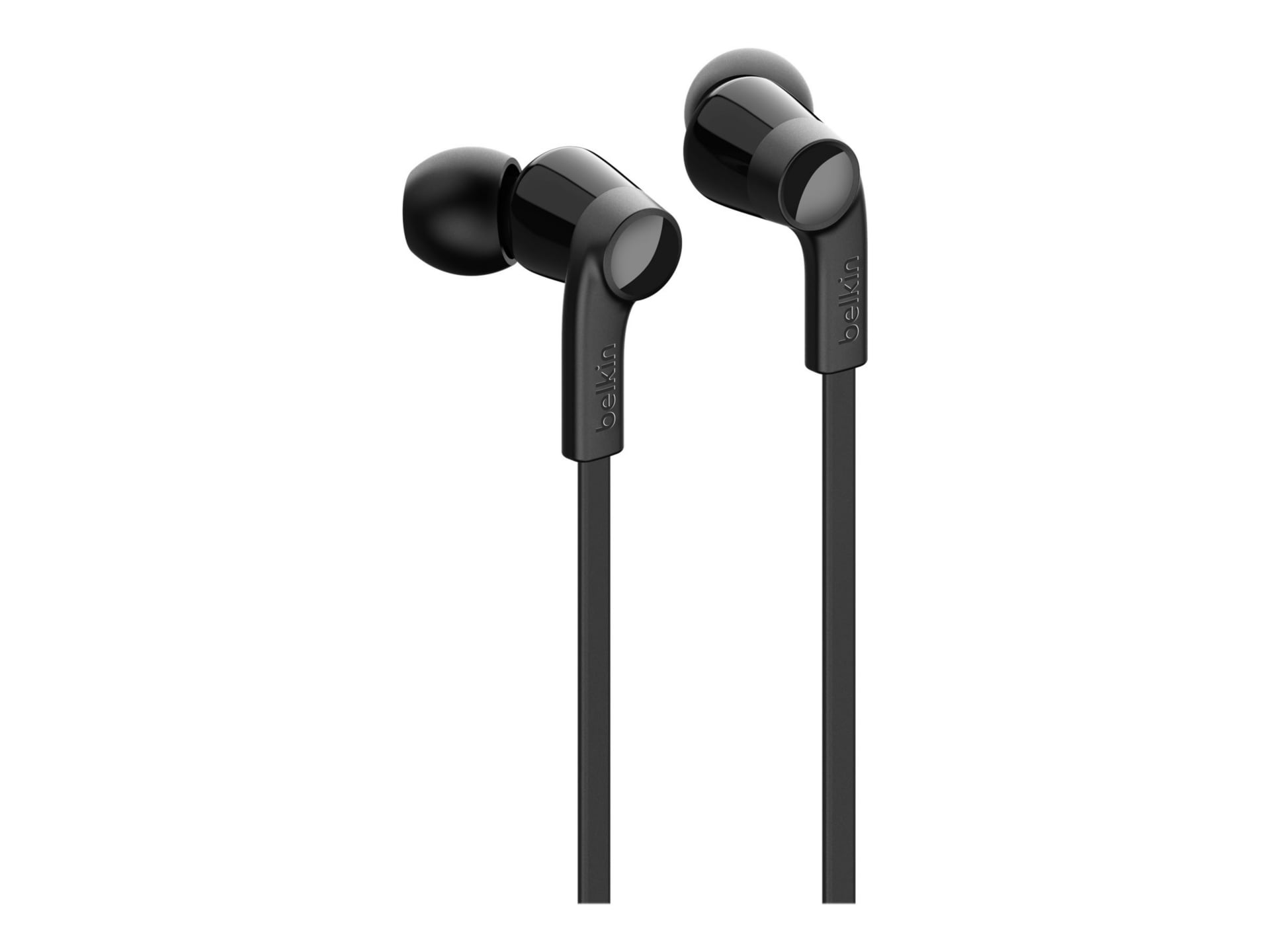 Thumbnail 2 of 17 for Belkin Earbuds with Microphone - 44in Lightning Connector Cable - Silicone Ear Tips - Headphones - Black