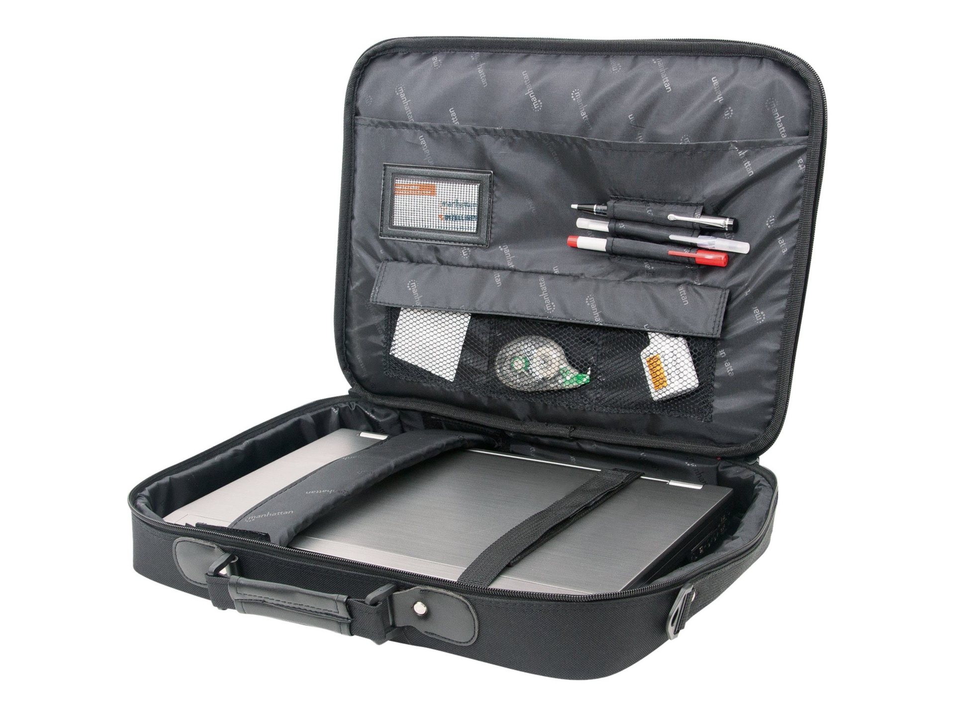 Manhattan Empire Laptop Bag 17.3", Clamshell design, Accessories Pocket, Sh