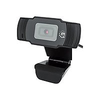 Manhattan USB Webcam, Two Megapixels (Clearance Pricing), 1080p Full HD, USB-A, Integrated Microphone, Adjustable Clip