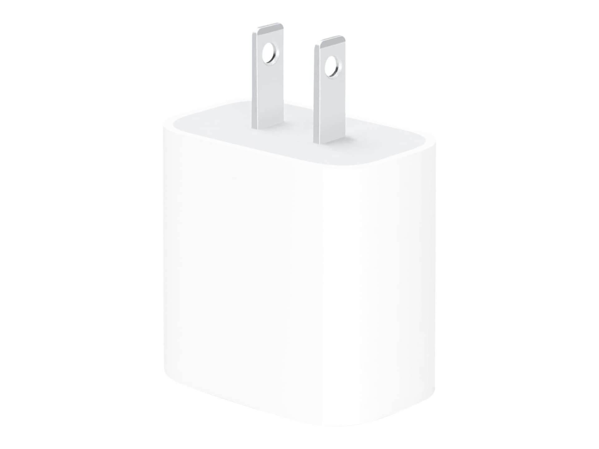Apple 20W USB-C Power Adapter power adapter - 24 pin USB-C - 20 Watt -  MHJA3AM/A - USB Cables 