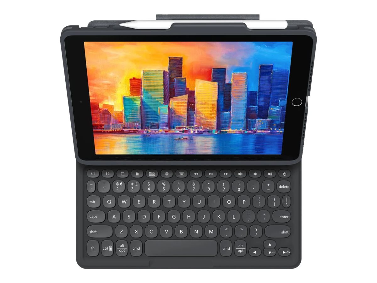 Zagg Pro Keys Wireless Keyboard Case for 10.2 Apple iPad Black/Gray