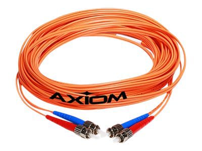 Axiom LC-ST Multimode Duplex OM2 50/125 Fiber Optic Cable - 3m - Orange - network cable - 3 m