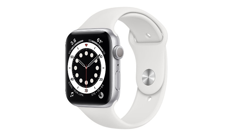 Apple Watch Series 6 (GPS + Cellular) - silver aluminum - smart watch with