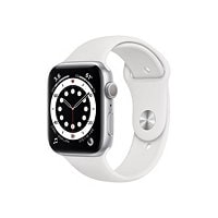 Apple Watch Series 6 (GPS + Cellular) - silver aluminum - smart watch with