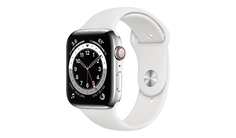Apple Watch Series 6 (GPS + Cellular) - silver stainless steel - smart watc