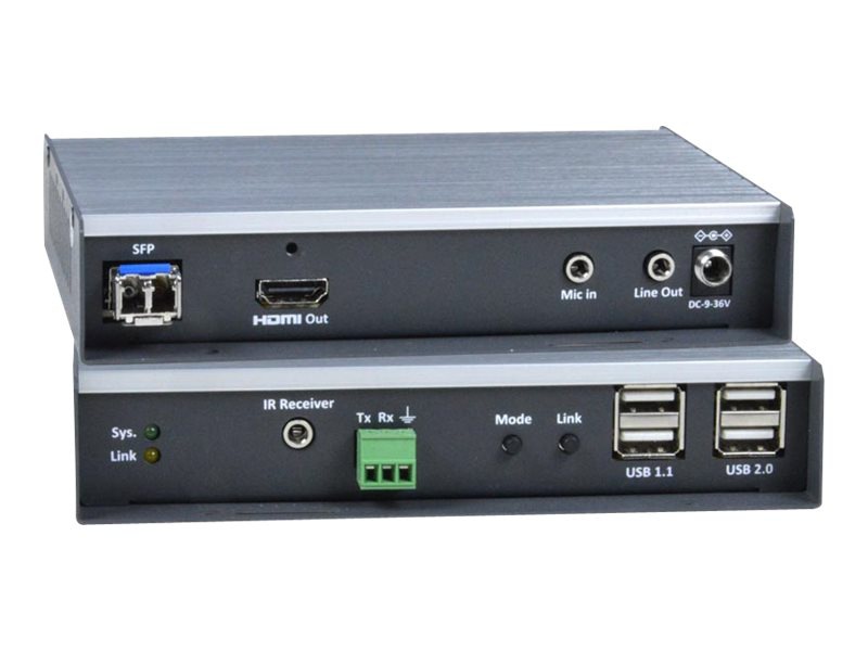 NTI XTENDEX ST-IPFOUSB4K-LCVW (Remote Unit) - video/audio/infrared/USB/seri