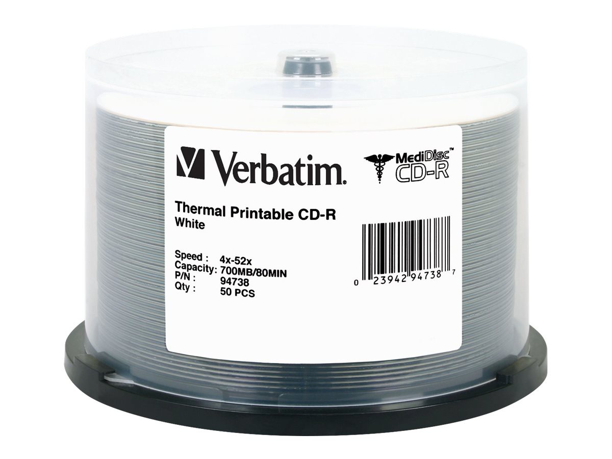 Verbatim MediDisc - CD-R x 50 - 700 MB - storage media