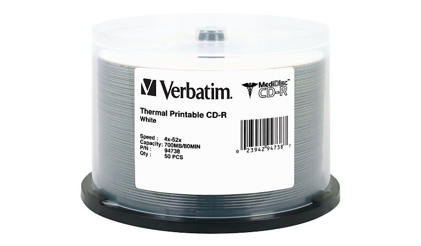Verbatim MediDisc - CD-R x 50 - 700 MB - storage media