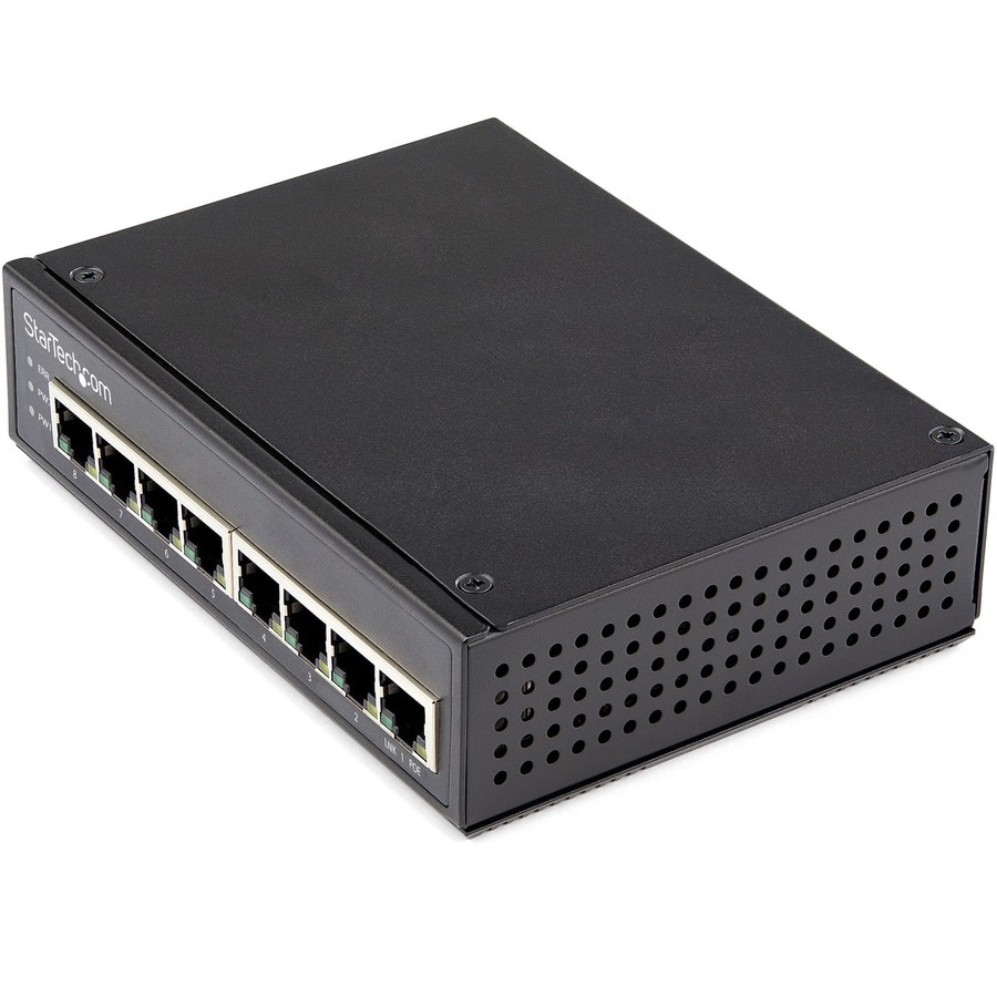 StarTech.com Industrial 8 Port Gigabit PoE Switch - 30W - Power Over  Ethernet GbE PoE+ Network IP-30