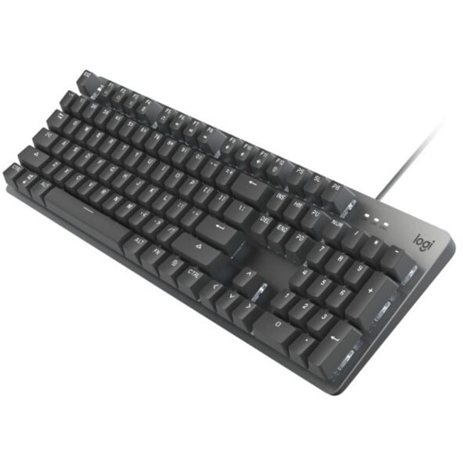 Logitech K845 Mechanical Illuminated Corded Aluminum Keyboard TTC Switches - Blue (Clicky) - keyboard