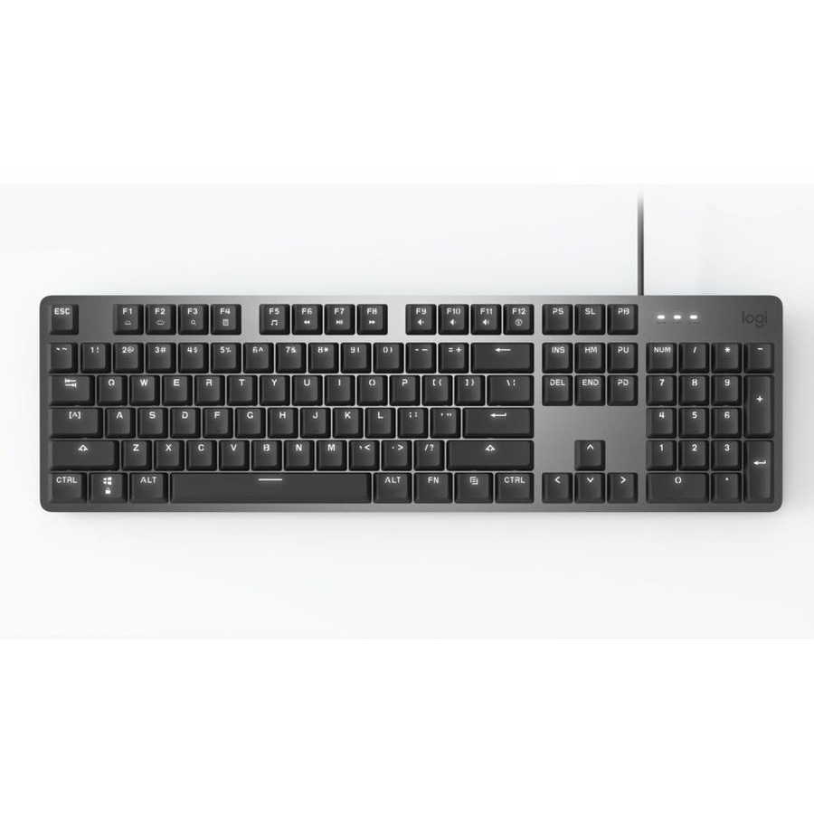 Thumbnail 2 of 8 for Logitech K845 Mechanical Illuminated Corded Aluminum Keyboard TTC Switches - Blue (Clicky) - keyboard