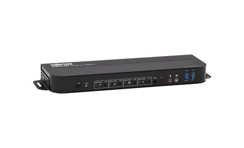 KVM Switch HDMI 4K@60Hz for 4 Computers Share 1 Monitor, KVM Switch 4 Port  with 4 USB 2.0 Ports Share Keyboard Mouse, Button Switch, Plug and Play