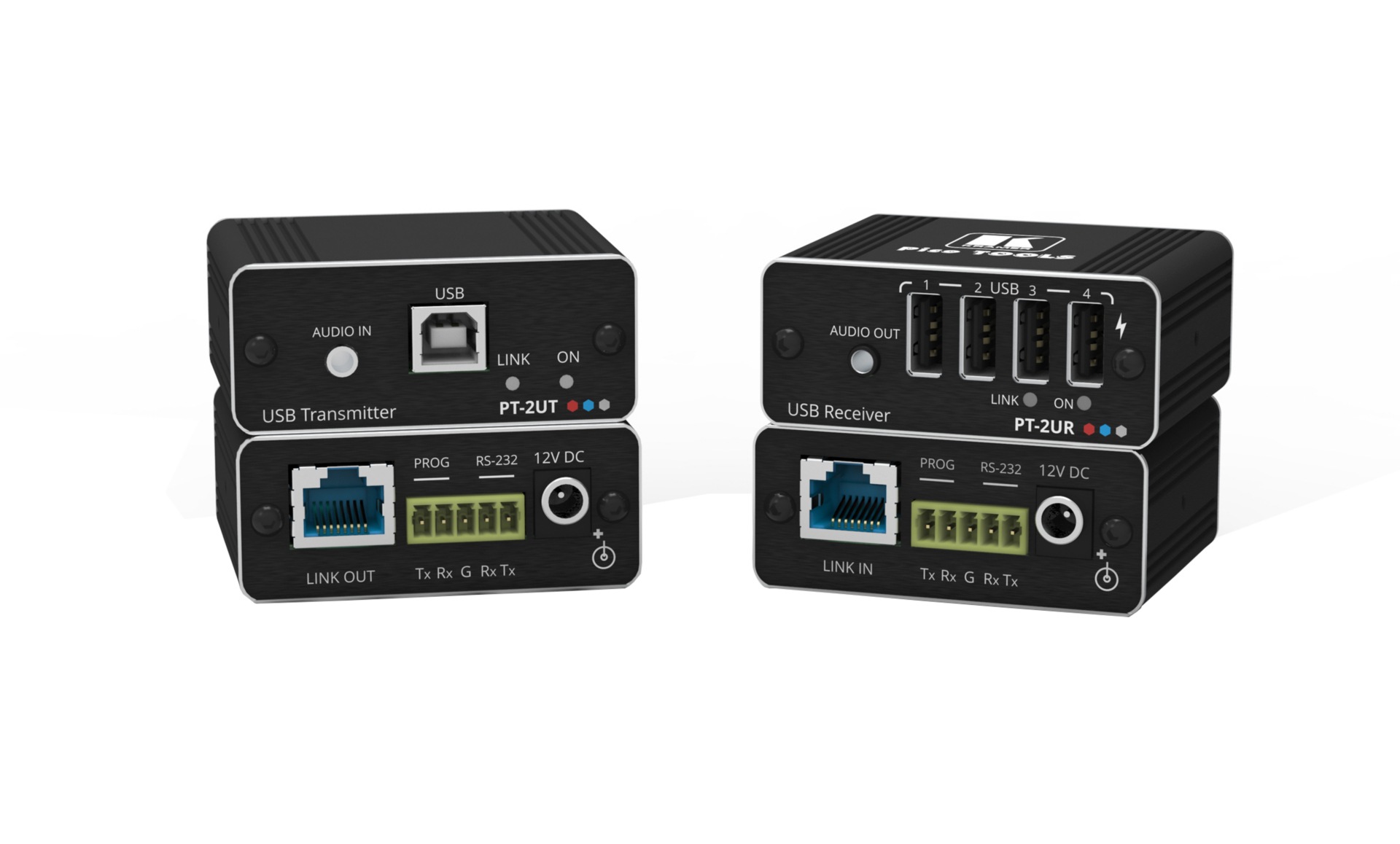 Kramer PT-2UT/R-KIT - transmitter and receiver - audio/USB/serial extender