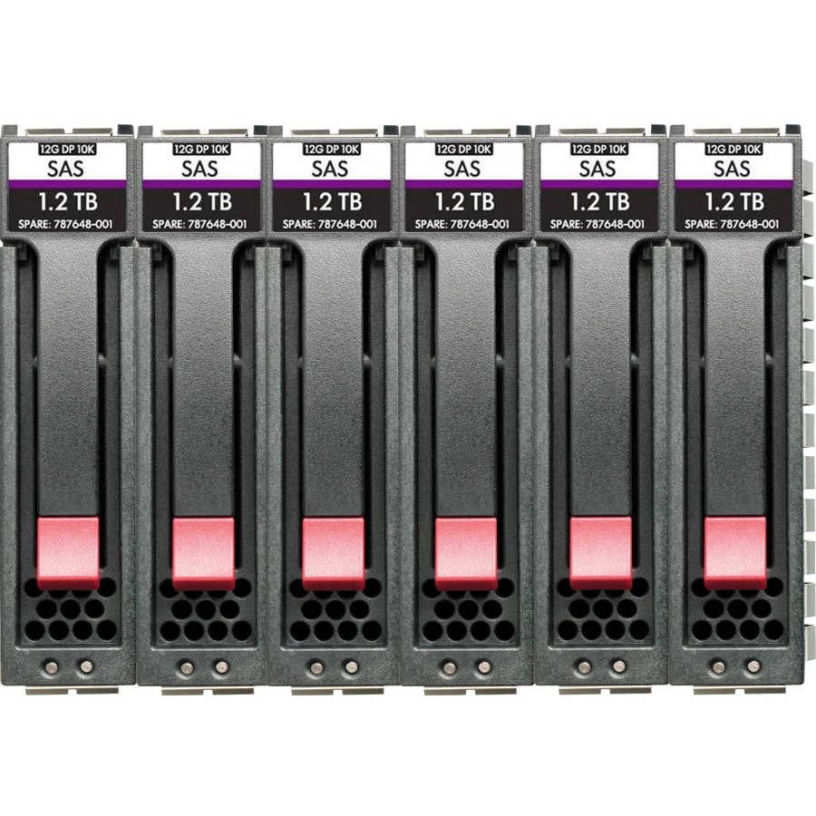 HPE Enterprise - hard drive - 900 GB - SAS 12Gb/s (pack of 6)