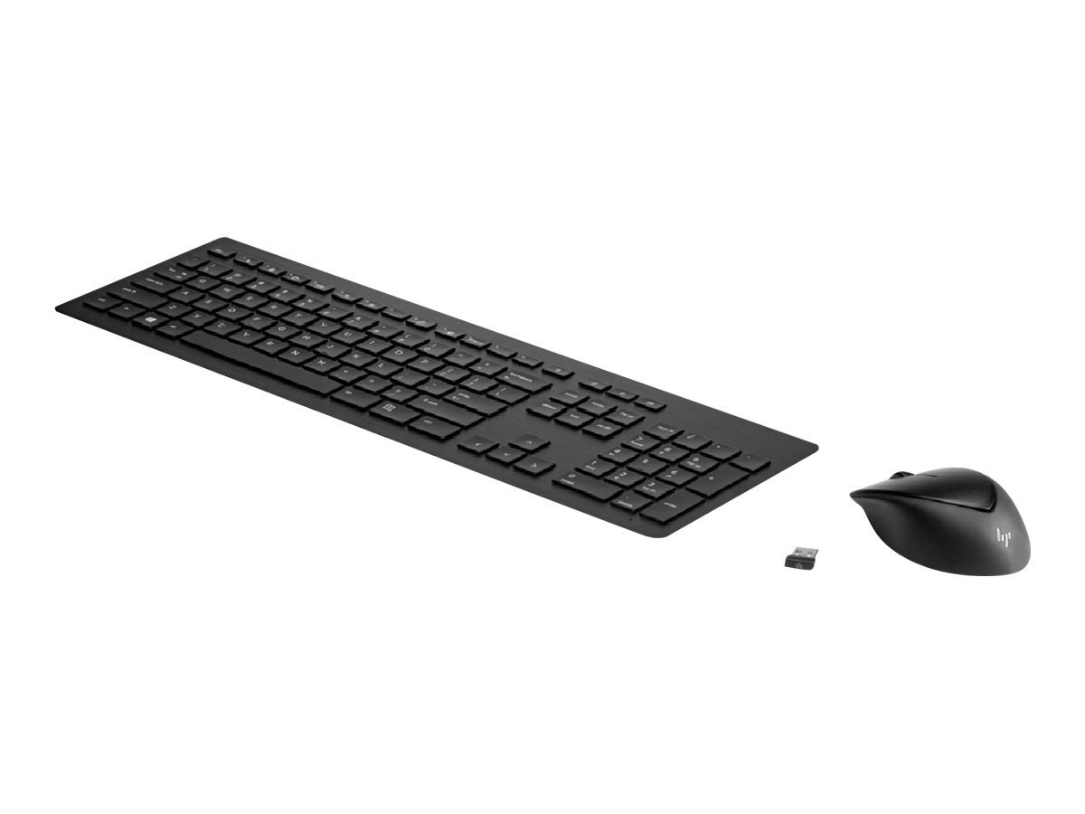 HP Wireless Rechargeable 950MK - keyboard and mouse set - US