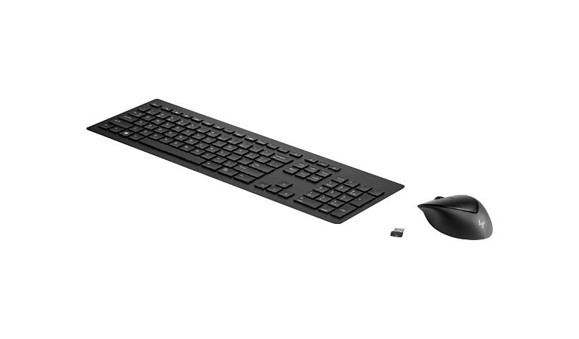 HP Wireless Rechargeable 950MK - keyboard and mouse set - US