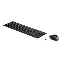 HP Wireless Rechargeable 950MK - keyboard and mouse set - US