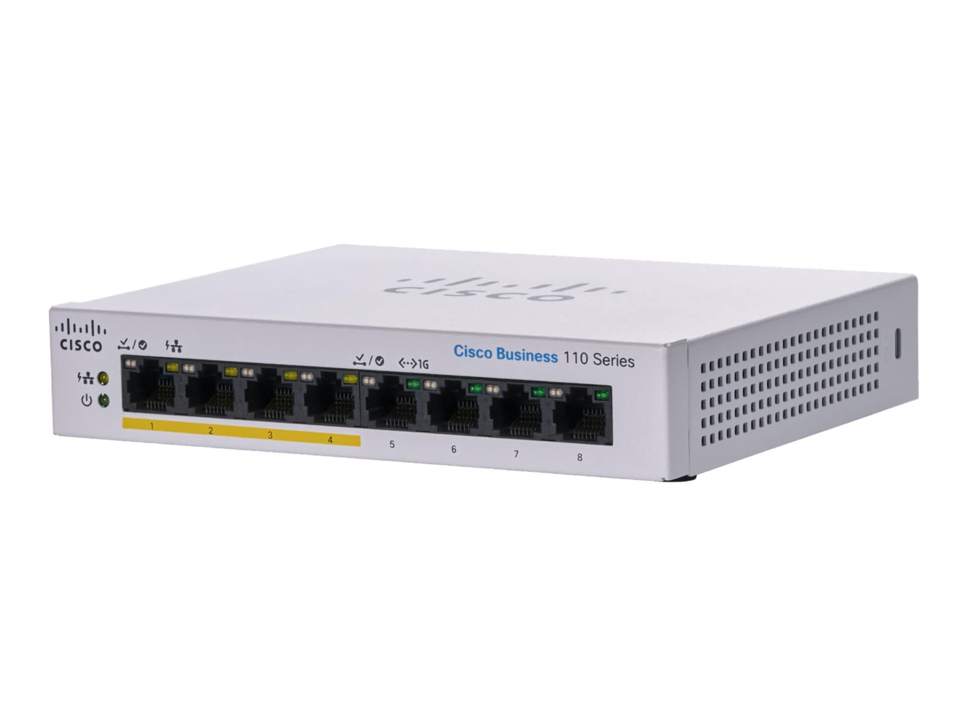Cisco Business 110 Series 110-8PP-D - switch - 8 ports - unmanaged - rack-mountable
