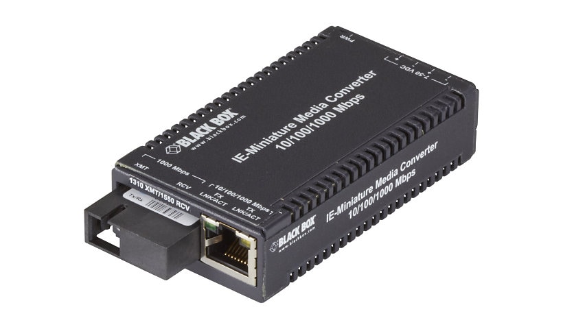 Black Box MultiPower - fiber media converter - 10Mb LAN, 100Mb LAN, GigE - TAA Compliant