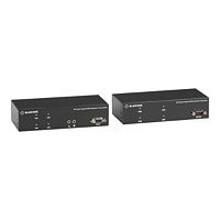 Black Box KVM Extender over CATx - Dual-Head, DVI-I, USB 2.0, Serial, Audio