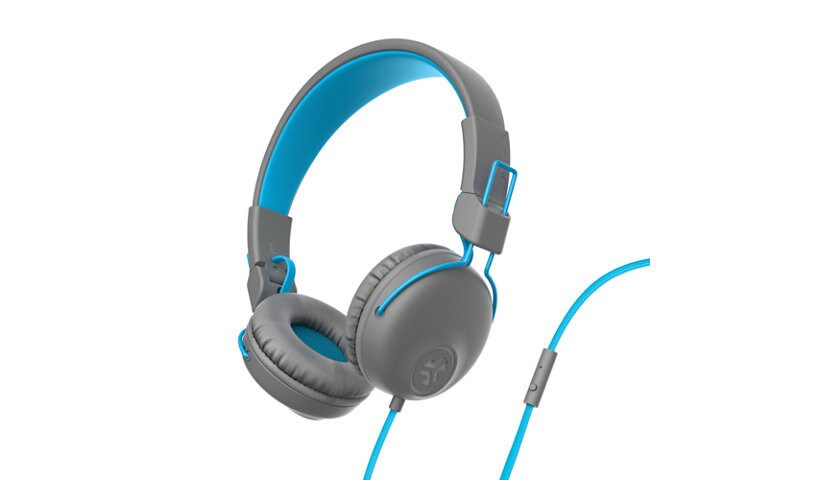 Teq JLab Studio On-Ear Headphones - Graphite/Blue - 4 Pack