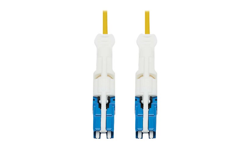 Tripp Lite 400G Duplex Singlemode 9/125 OS2 Fiber Optic Cable (CS-UPC/CS-UPC), Round LSZH Jacket, Yellow, 1 m - network