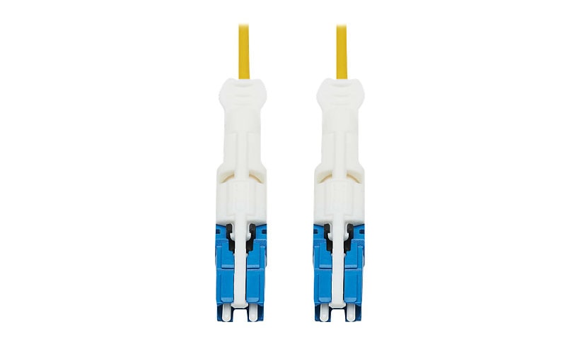 Tripp Lite 400G Duplex Singlemode 9/125 OS2 Fiber Optic Cable (CS-UPC/CS-UPC), Round LSZH Jacket, Yellow, 10 m - network
