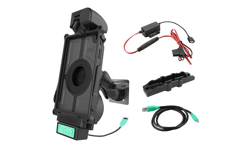 RAM GDS Tough-Dock USB Type-C Vehicle Bundle car charging holder