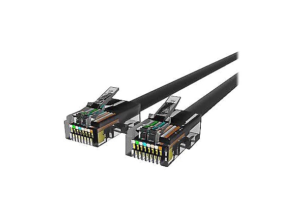 Belkin Cat5e/Cat5 1ft Black Ethernet Patch Cable, No Boot, PVC, UTP, 24 AWG, RJ45, M/M, 350MHz, 1'