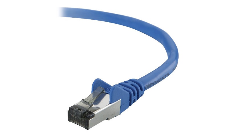 Belkin Cat5e/Cat5 1ft Blue Ethernet Patch Cable, No Boot, PVC, UTP, 24 AWG, RJ45, M/M, 350MHz, 1'