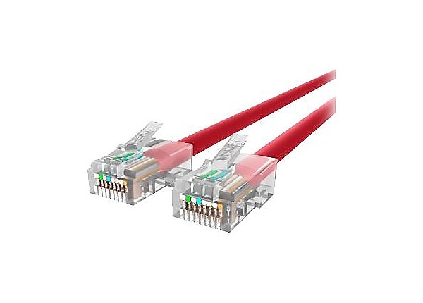 Belkin 1ft Cat5e Cat5 350MHz Patch Cable RJ45 M/M Red - CDW EXCLUSIVE