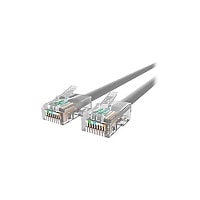 Belkin Cat5e/Cat5 3ft Grey Ethernet Patch Cable, No Boot, PVC, UTP, 24 AWG, RJ45, M/M, 350MHz, 3'