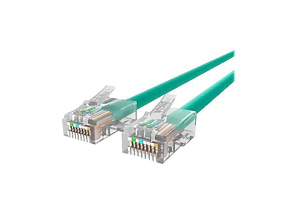 Belkin Cat5e/Cat5 3ft Green Ethernet Patch Cable, No Boot, PVC, UTP, 24 AWG, RJ45, M/M, 350MHz, 3'