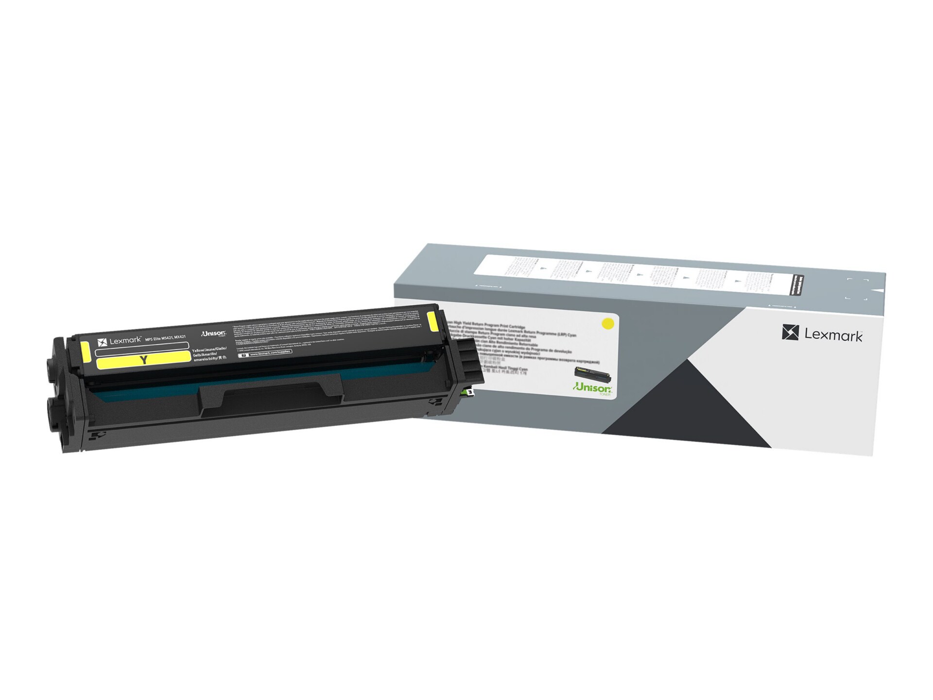 Lexmark - yellow - original - toner cartridge