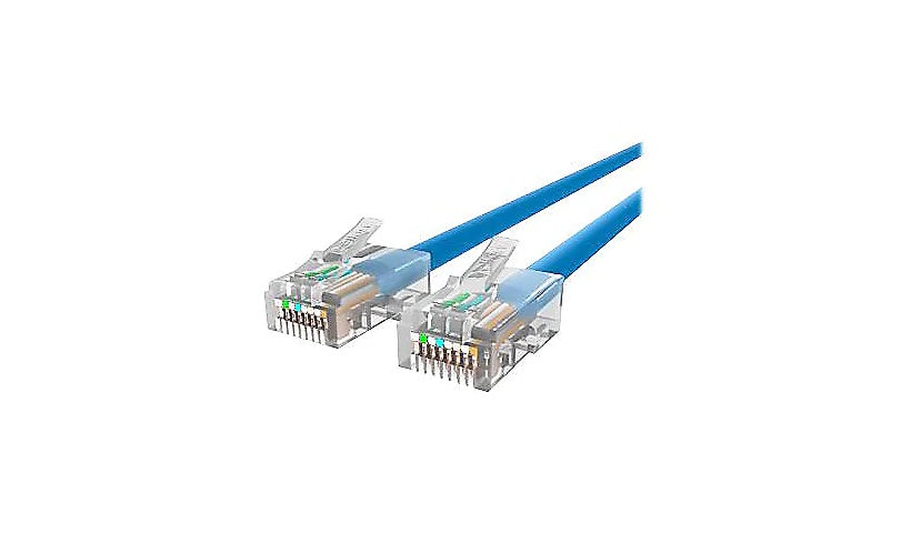 Belkin Cat5e/Cat5 7ft Blue Ethernet Patch Cable, No Boot, PVC, UTP, 24 AWG, RJ45, M/M, 350MHz, 7'