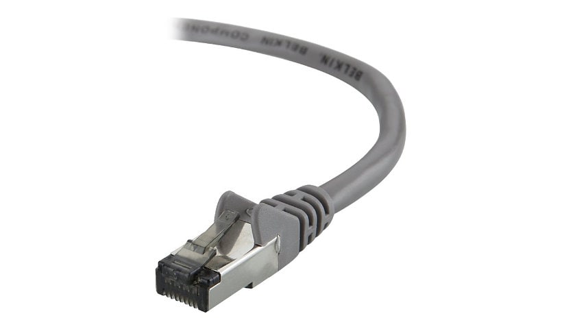 Belkin Cat5e/Cat5 10ft Grey Ethernet Patch Cable, No Boot, PVC, UTP, 24 AWG, RJ45, M/M, 350MHz, 10'