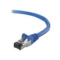 Belkin Cat5e/Cat5 14ft Blue Ethernet Patch Cable, No Boot, PVC, UTP, 24 AWG, RJ45, M/M, 350MHz, 14'