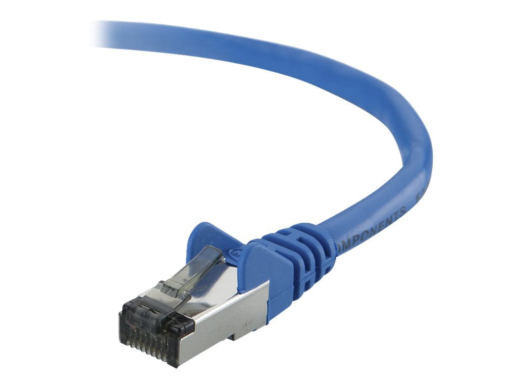 Belkin Cat5e/Cat5 25ft Blue Ethernet Patch Cable, No Boot, PVC, UTP, 24 AWG, RJ45, M/M, 350MHz, 25'