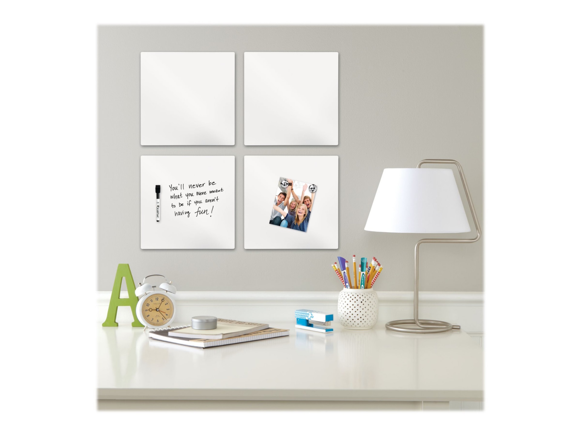 Thumbnail 4 of 4 for Quartet whiteboard - 14.2 in x 14.2 in - white