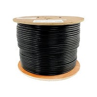Eaton Tripp Lite Series Cat6/Cat6e 600 MHz Solid-Core Direct-Burial Outdoor-Rated UTP Bulk Ethernet Cable - Black, 1,000