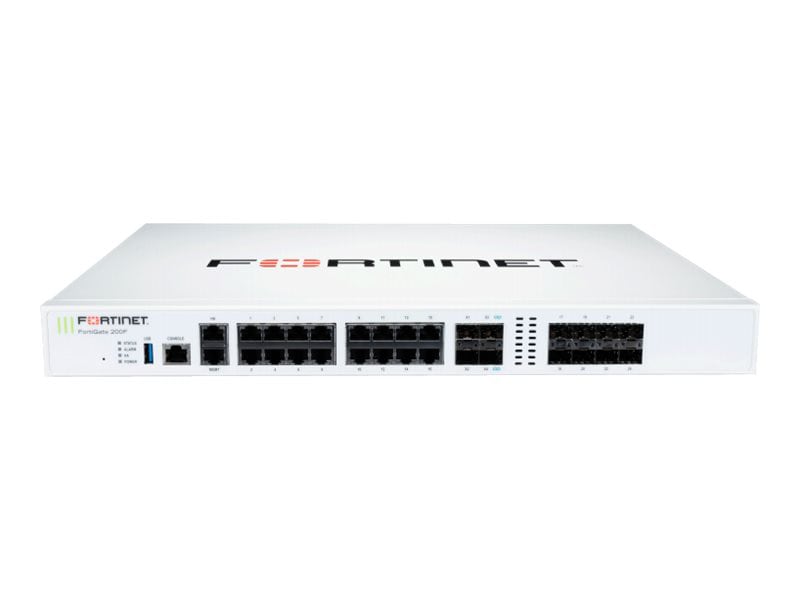 Fortinet FortiGate 200F - security appliance - with 1 year 24x7 FortiCare S