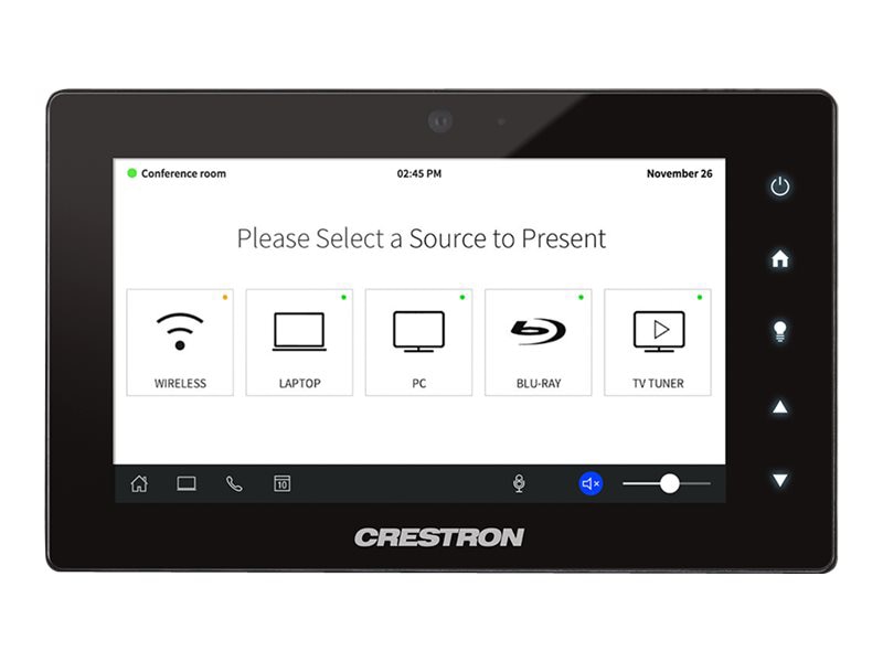 Crestron Touch Screen TSW-560 - control panel - smooth black