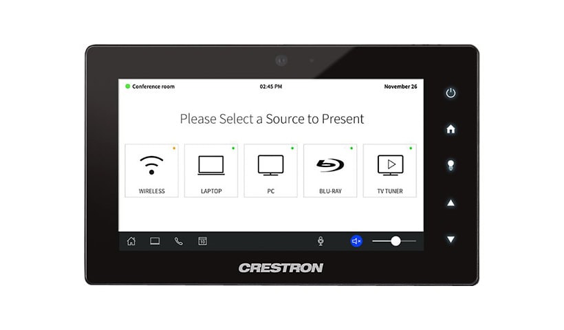 Crestron Touch Screen TSW-560 - control panel - smooth black