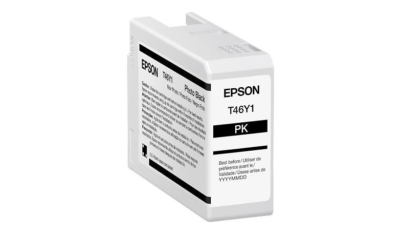 Epson T46Y - photo noire - original - cartouche d'encre