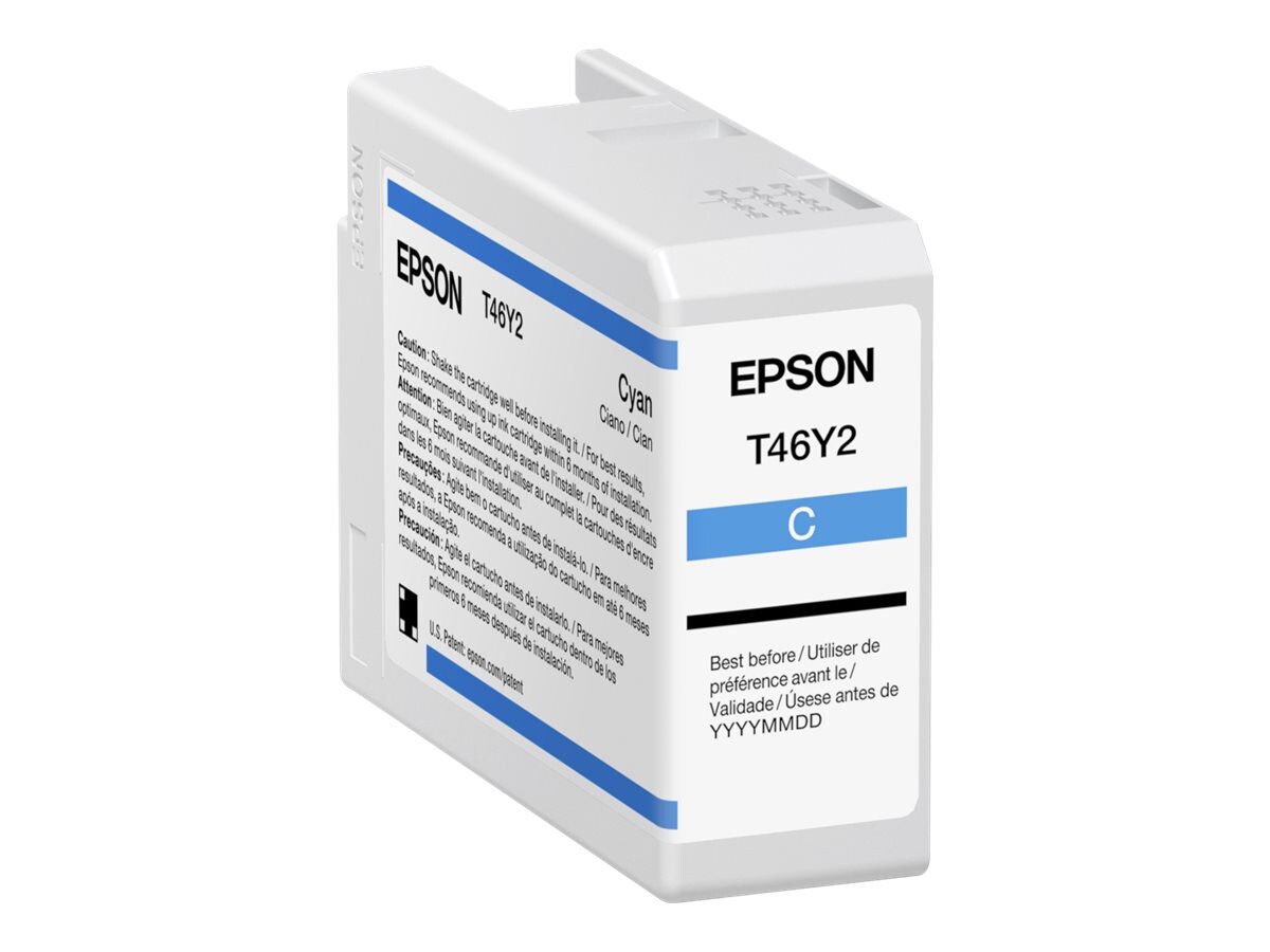 Epson T46Y - cyan - original - ink cartridge