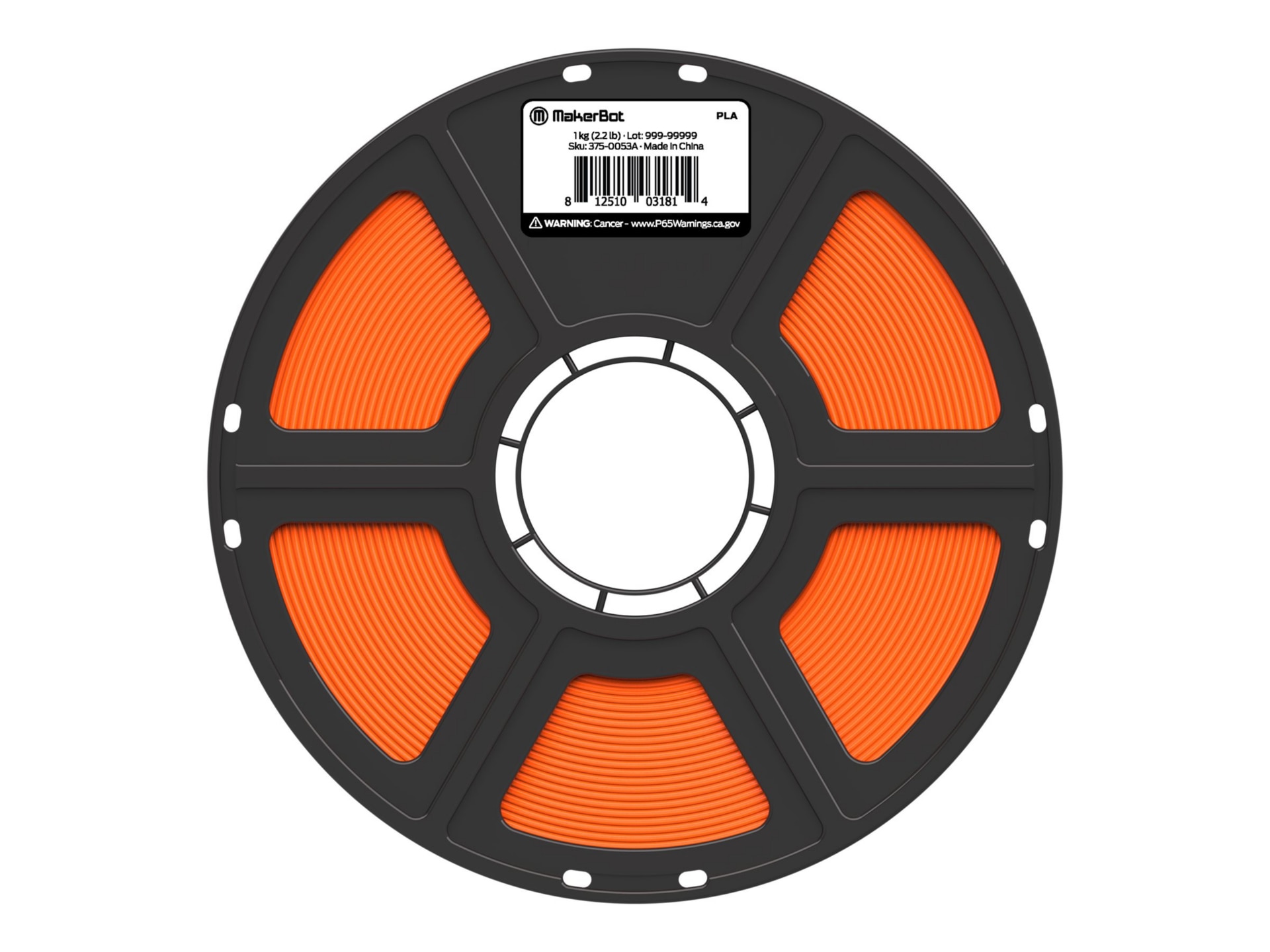 MakerBot - orange - PLA filament