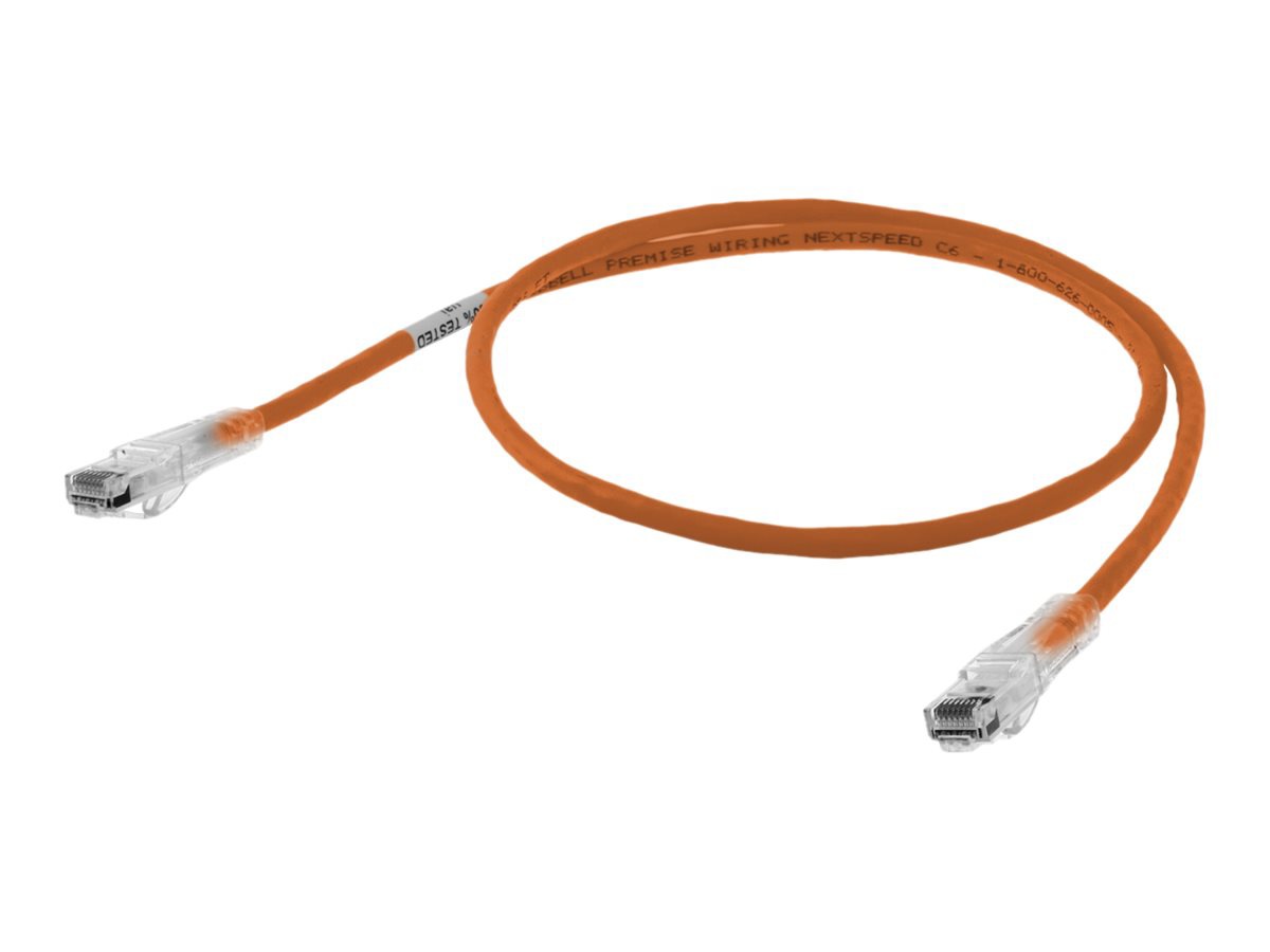 Hubbell NEXTSPEED patch cable - 2 ft - orange