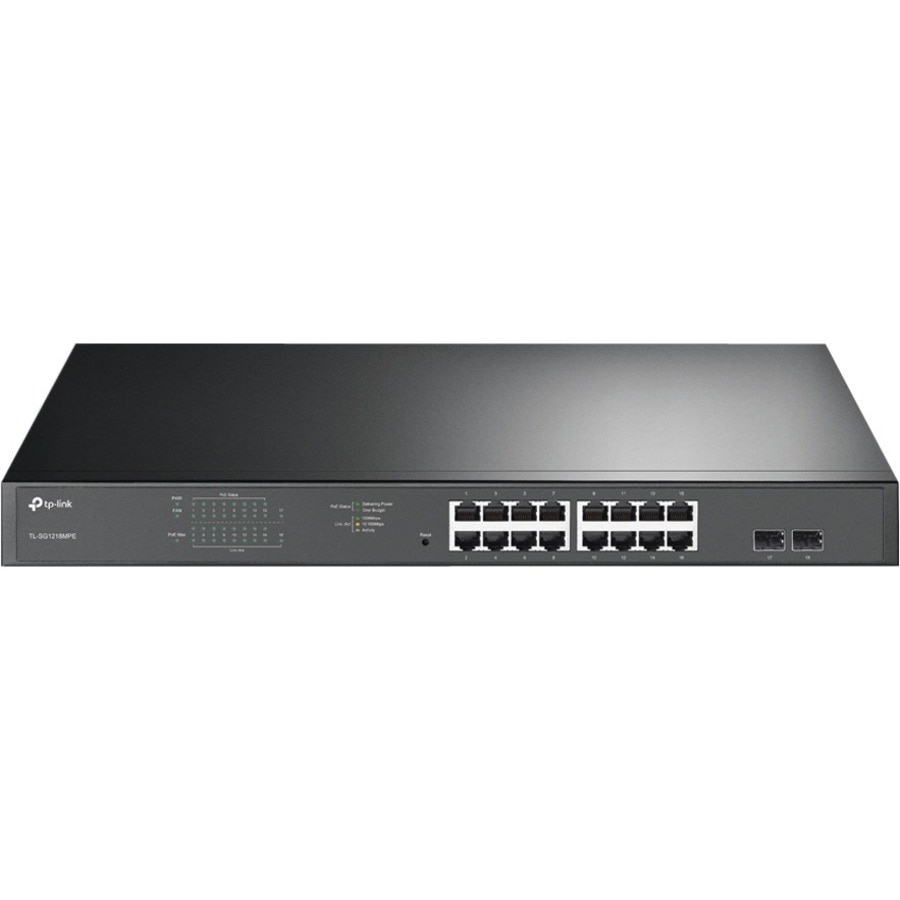 TP-Link JetStream 16-Port Gigabit Easy Smart PoE/PoE+ Switch