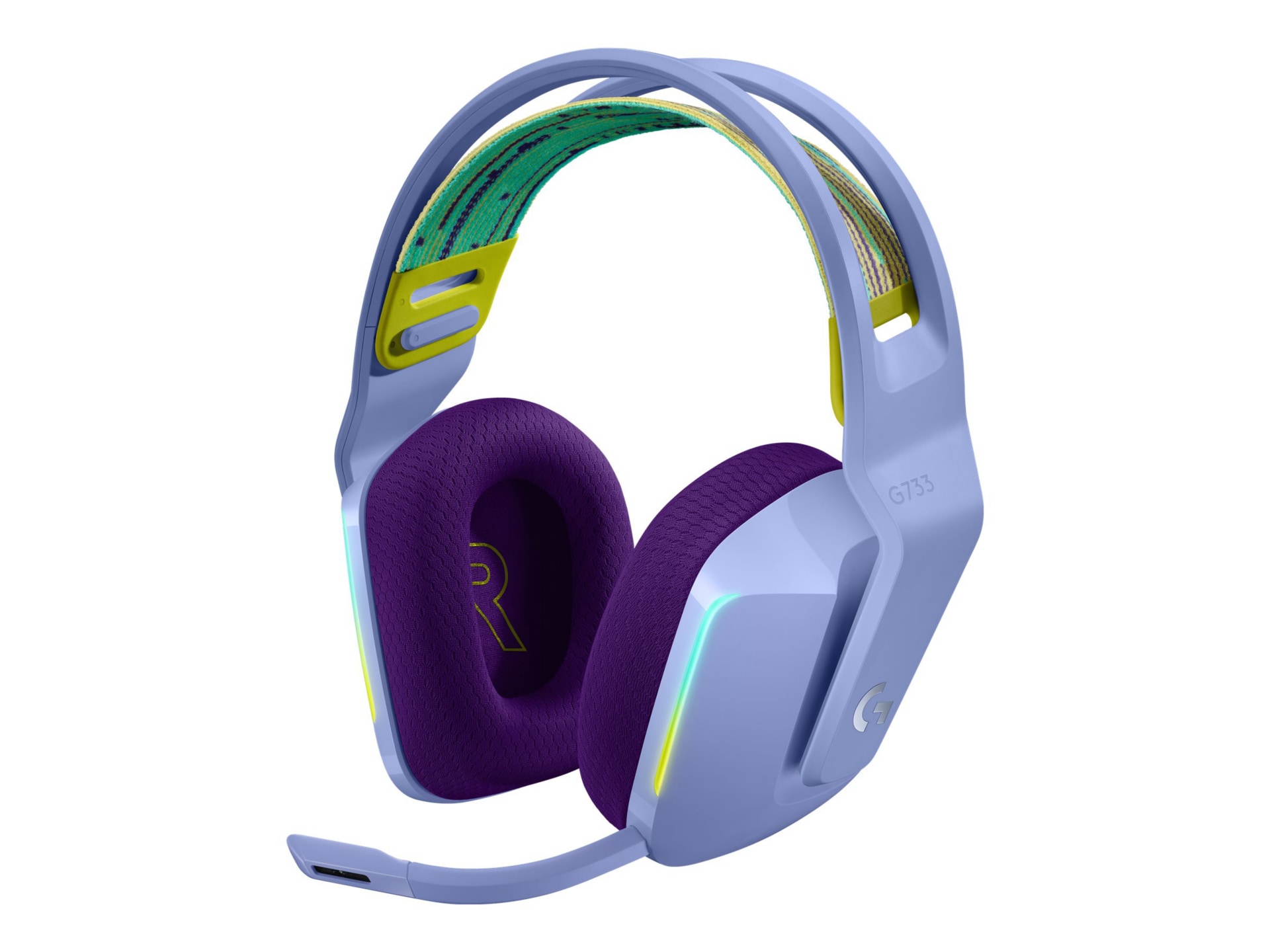 Logitech G733 LIGHTSPEED Wireless RGB Gaming Headset - headset - 981-000889  - Headphones 